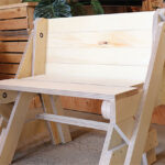 FOLDING BENCH - Veneer type